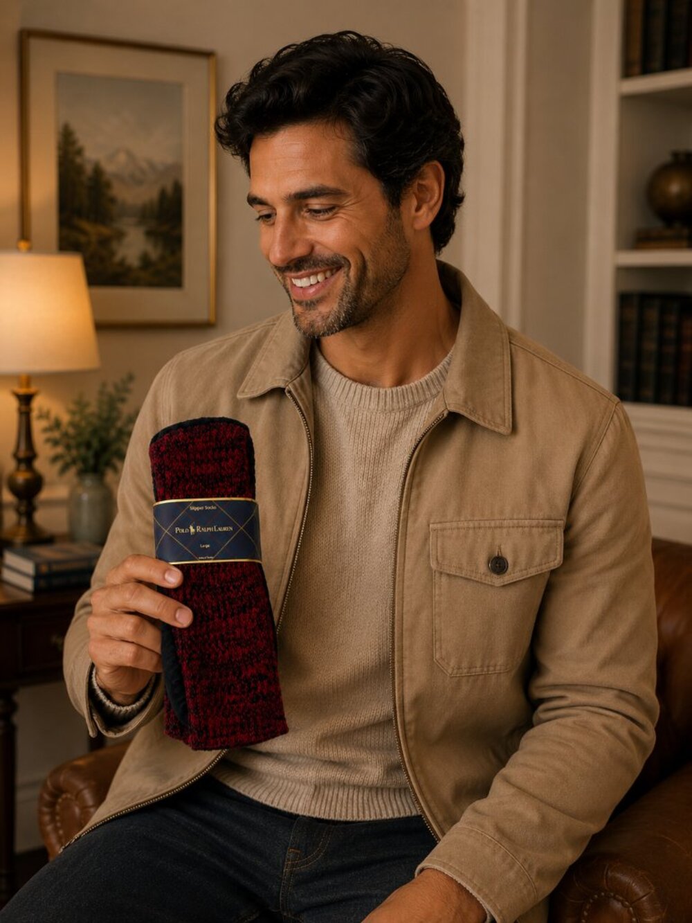 Polo Ralph Lauren Men’s Red Slipper Socks